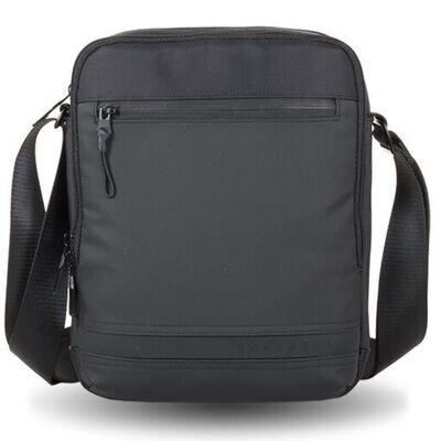BOLSO HOMBRE BANDOLERA grande CARAMELO negro 