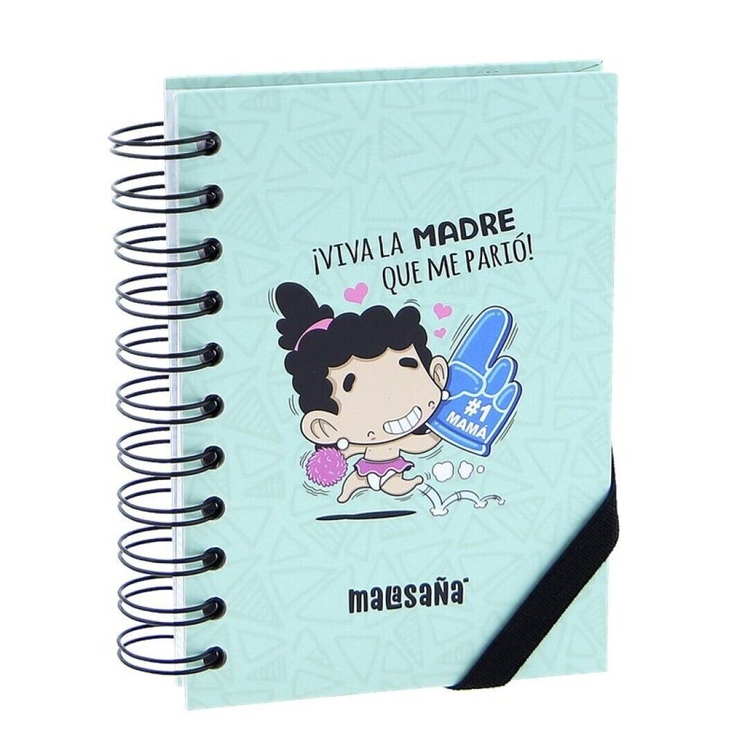 LIBRETA A6 MAMÁ VIVA LA MADRE QUE ME PARIÓ cuaderno para regalar 