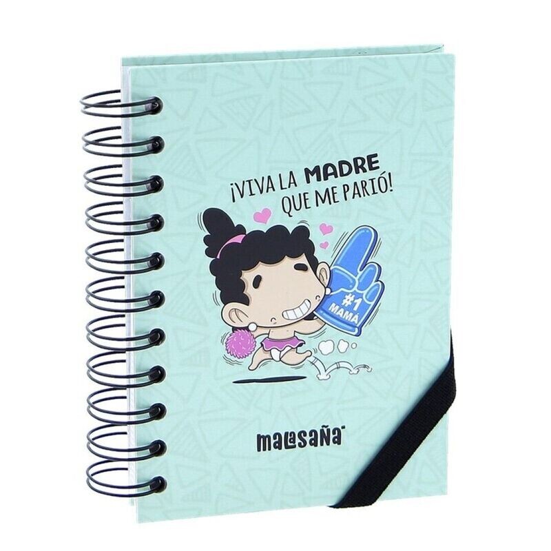 LIBRETA A6 MAMÁ VIVA LA MADRE QUE ME PARIÓ cuaderno para regalar 