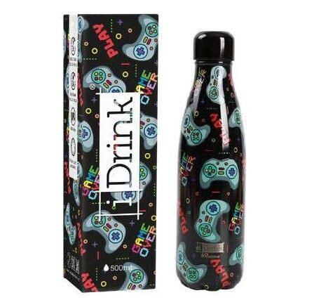 BOTELLA TÉRMICA GAME PLAY I DRINK 500ml acero inoxidable 