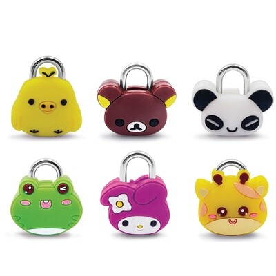 CANDADO INFANTIL AMIMALES para mochilas diarios estuches 
