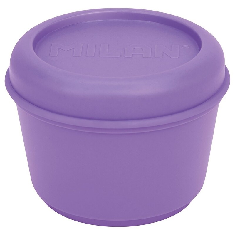 FIAMBRERA MILAN ESCOLAR HERMÉTICA LILA Recipiente Para Alimentos Redondo 0.25LSerie Sunset