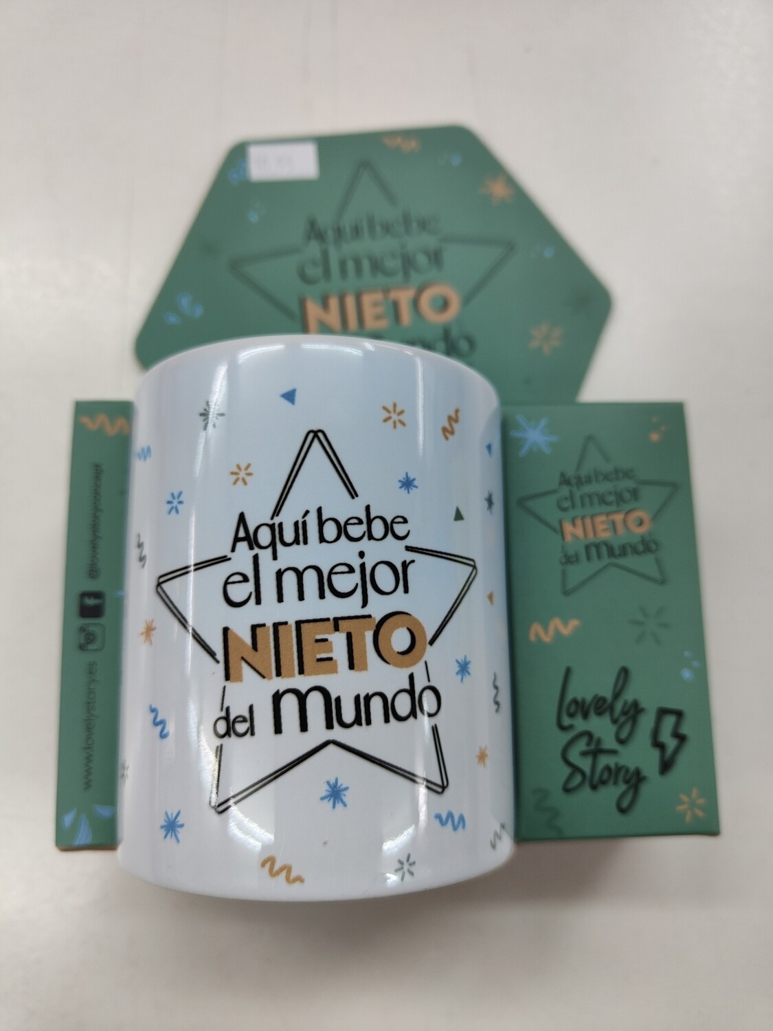 TAZA PARA NIETO regalo de abuelos familia LOVELY STORY 
