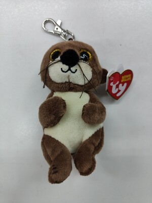 LLAVERO TY  MITCH NUTRIA PELUCHE MARRÓN 