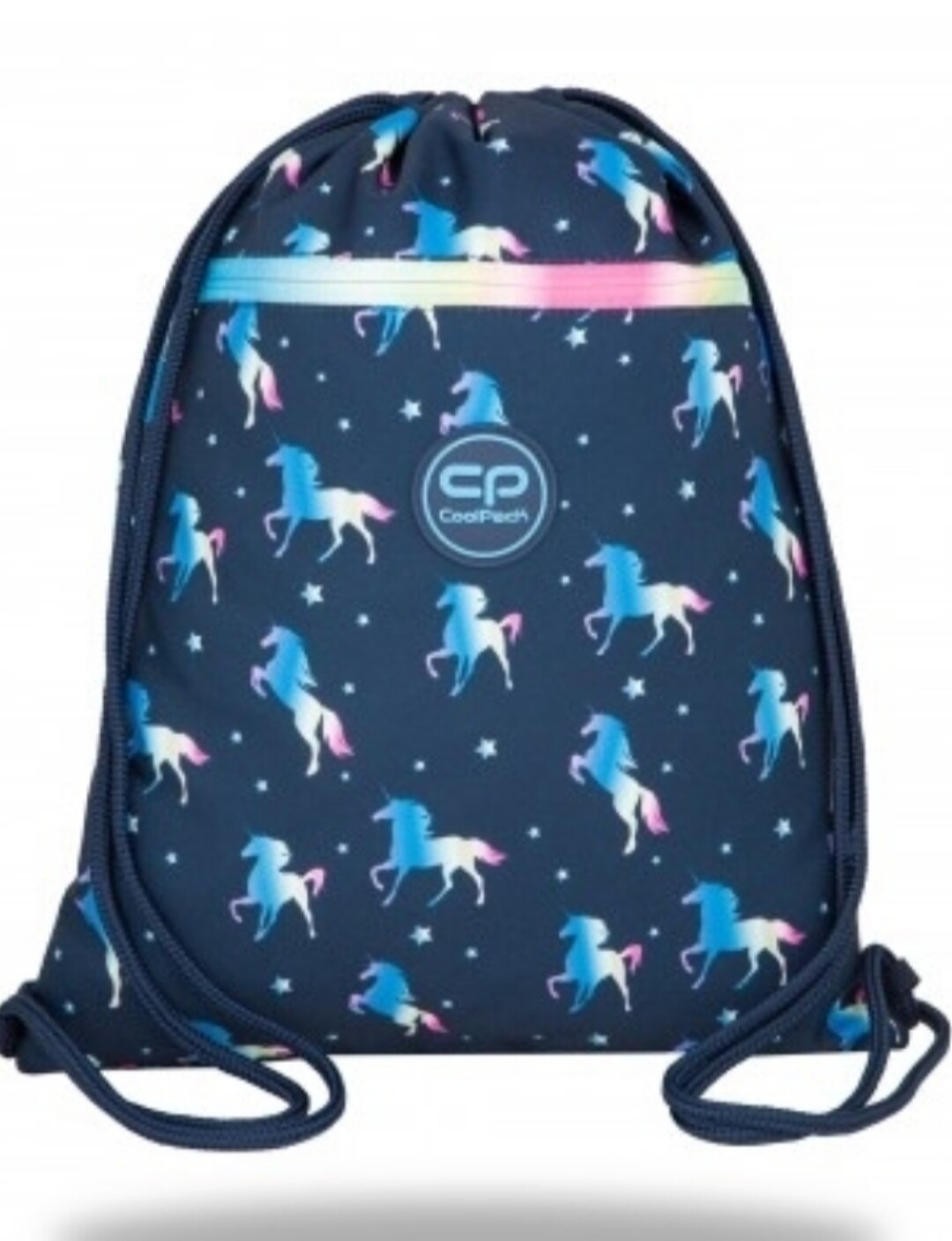 SACO GYM COOLPACK UNICORNIOS MOCHILA DE CUERDAS azul 