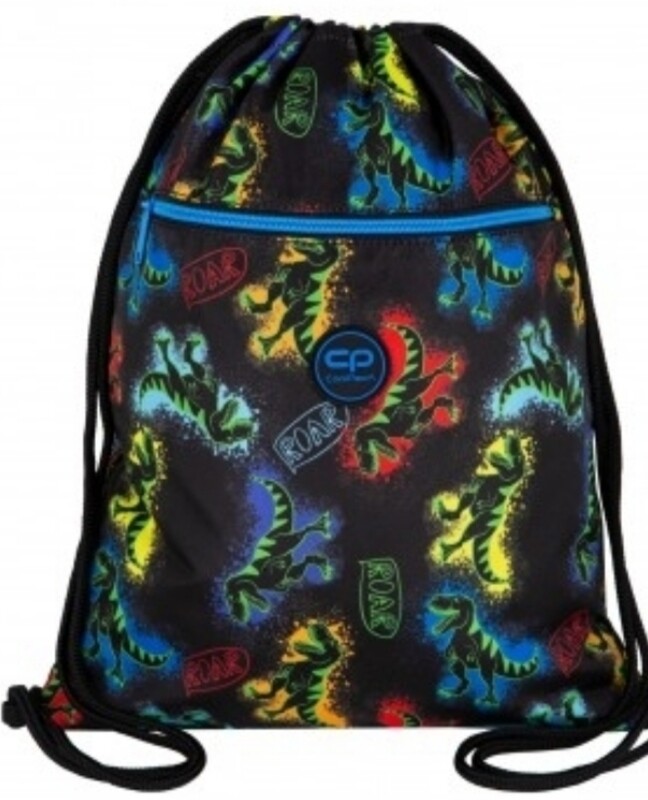 SACO GYM DINO COOLPACK DINOSAURIOS mochila de cuerdas FLUOR.