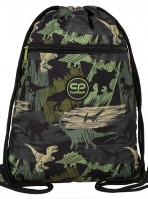 SACO GYM DINO COOLPACK DINOSAURIOS MOCHILA DE CUERDAS verde 