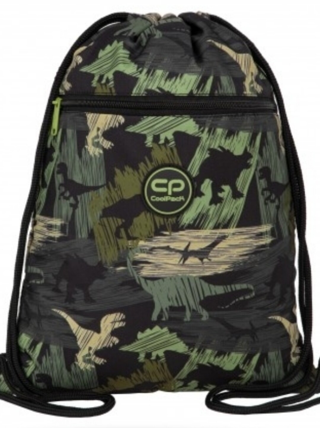 SACO GYM DINO COOLPACK DINOSAURIOS MOCHILA DE CUERDAS verde 