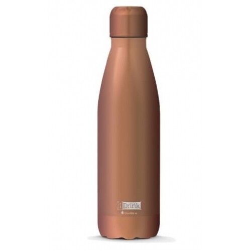 BOTELLA TÉRMICA ROSA METALIZADO - COBRE I DRINK 500ml