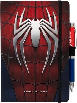 CUADERNO A5 SPIDERMAN CON BOLÍGRAFO PROYECTOR MARVEL Notebook libreta 