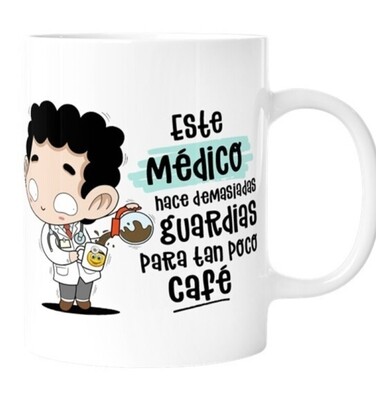 TAZA OFICIOS MÉDICO DOCTOR profesiones MALASAÑA 