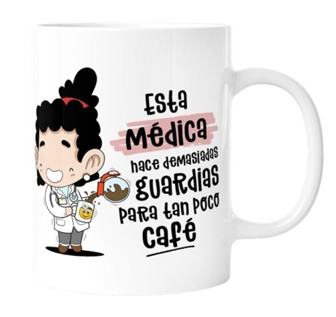 TAZA OFICIOS MÉDICA DOCTORA profesiones MALASAÑA 