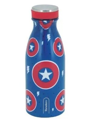 BOTELLA TÉRMICA 350ml ESCUDOS JUVENIL TANDEM ACERO INOXIDABLE CON TAPÓN 
