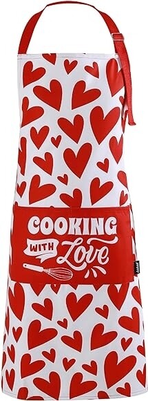 DELANTAL LOVE CORAZONES I TOTAL ROMÁNTICO ENAMORADOS SAN VALENTÍN CORAZÓN LOVE 