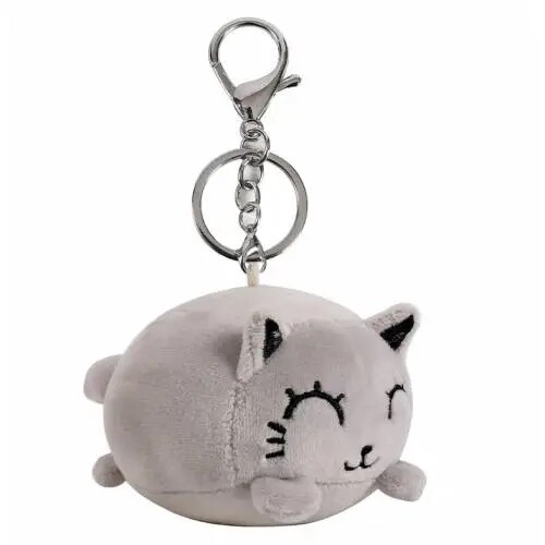 LLAVERO GATO GRIS CAT GREY I TOTAL SQUISHI 