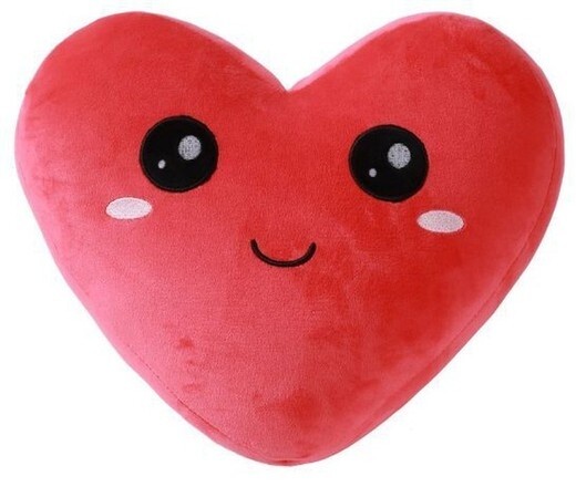 COJÍN PELUCHE CORAZÓN I TOTAL SQUISHY GRANDE Romántico Enamorados San Valentín 