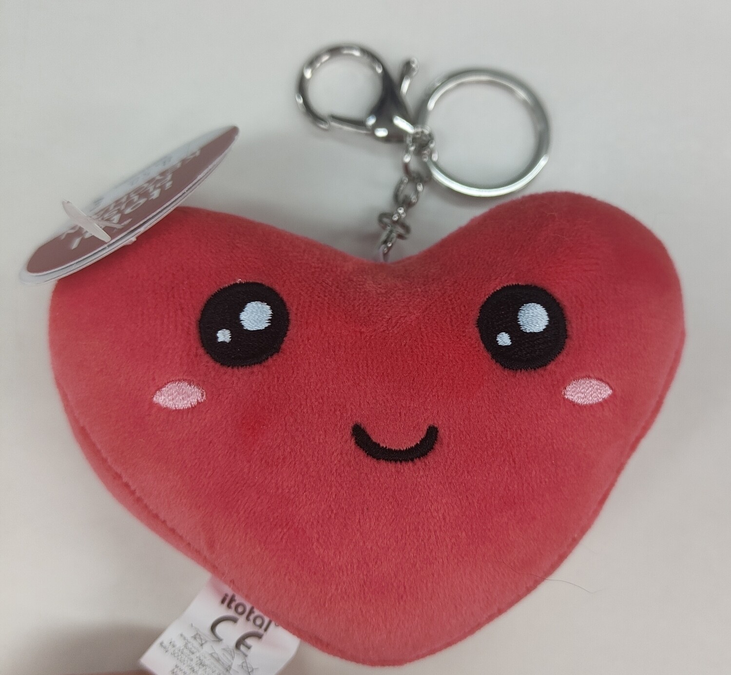 LLAVERO SQUISHI CORAZÓN I TOTAL ROMÁNTICO ENAMORADOS SAN VALENTÍN 