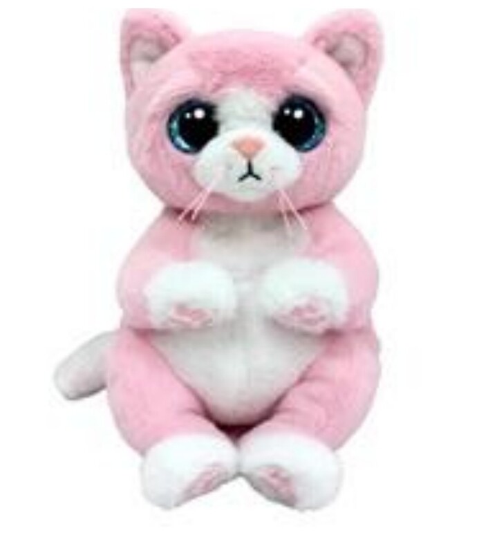 PELUCHE TY GATO ROSA 15 cm