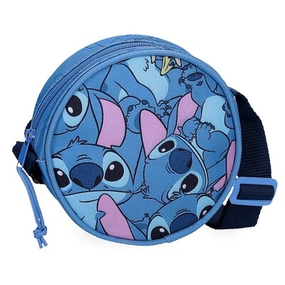 STITCH BOLSO BANDOLERA REDONDO HAPPY  DISNEY bolsito niña INFANTIL 
