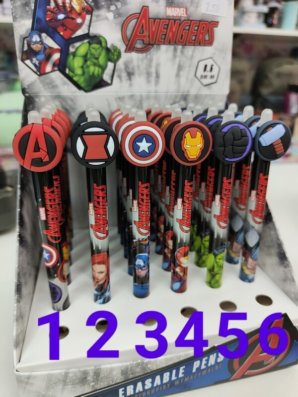 BOLI BORRABLE AVENGERS MARVEL BOLÍGRAFO COOLPACK 0,5mm tinta azul 
