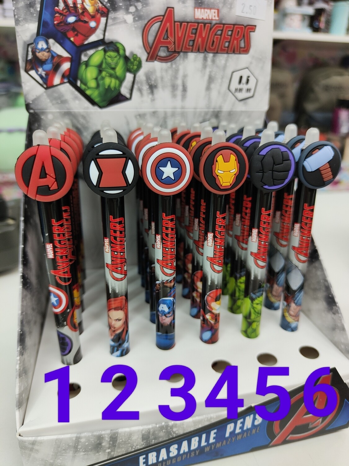BOLI BORRABLE AVENGERS MARVEL BOLÍGRAFO COOLPACK 0,5mm tinta azul 
