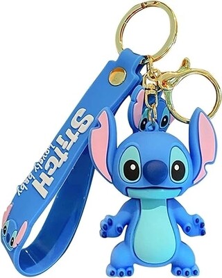 LLAVERO STITCH  DISNEY figura azul 