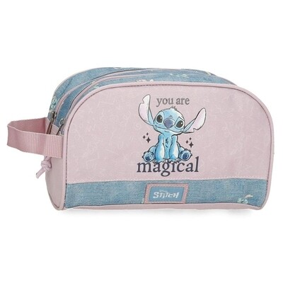 NECESER STITCH DISNEY DOS COMPARTIMENTOS ADAPTABLE A MALETA YOU ARE MAGICAL 