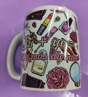 TAZA MOLONA TÚ + YO = A LAS MÁS DIVINAS taza divertida 