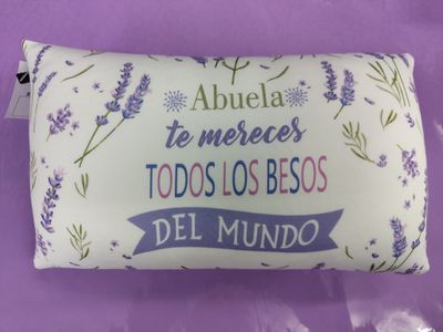 COJÍN ANTIESTRÉS ABUELA IDEAL PARA LECTURA almohada relajante 