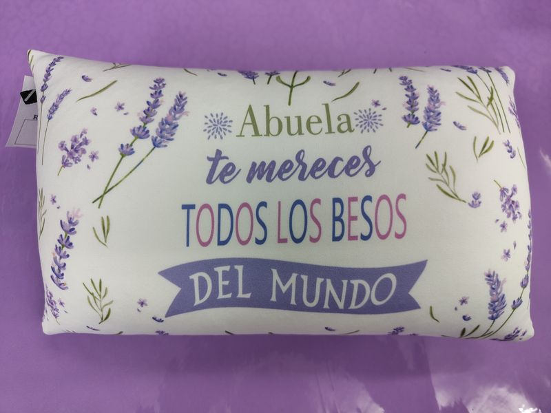 COJÍN ANTIESTRÉS ABUELA IDEAL PARA LECTURA almohada relajante 