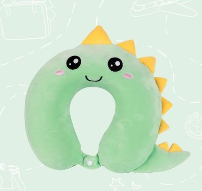 COJÍN CERVICAL DINOSAURIO ALMOHADA DE CUELLO DINO SQUISHY peluche 