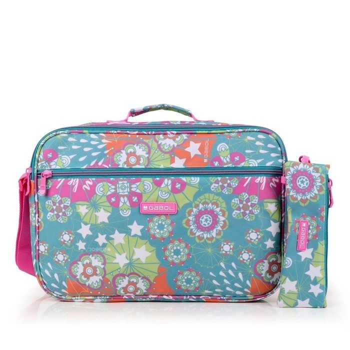 REBAJAS OUTLET CARTERA EXTRAESCOLARES GABOL MINT CON ESTUCHE PORTATODO