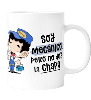 TAZA OFICIOS MECÁNICO MALASAÑA PROFESIONES 