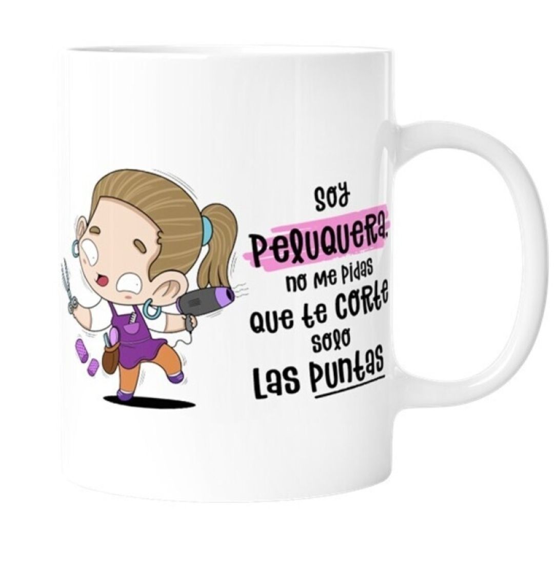 TAZA OFICIOS PELUQUERA MALASAÑA PROFESIONES MUJER TAZA OFICIOS PELUQUERA MALASAÑA PROFESIONES MUJER