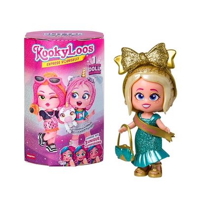 MUÑECA SORPRESA KOOKYLOOS GLITTER GLAM juguetes 