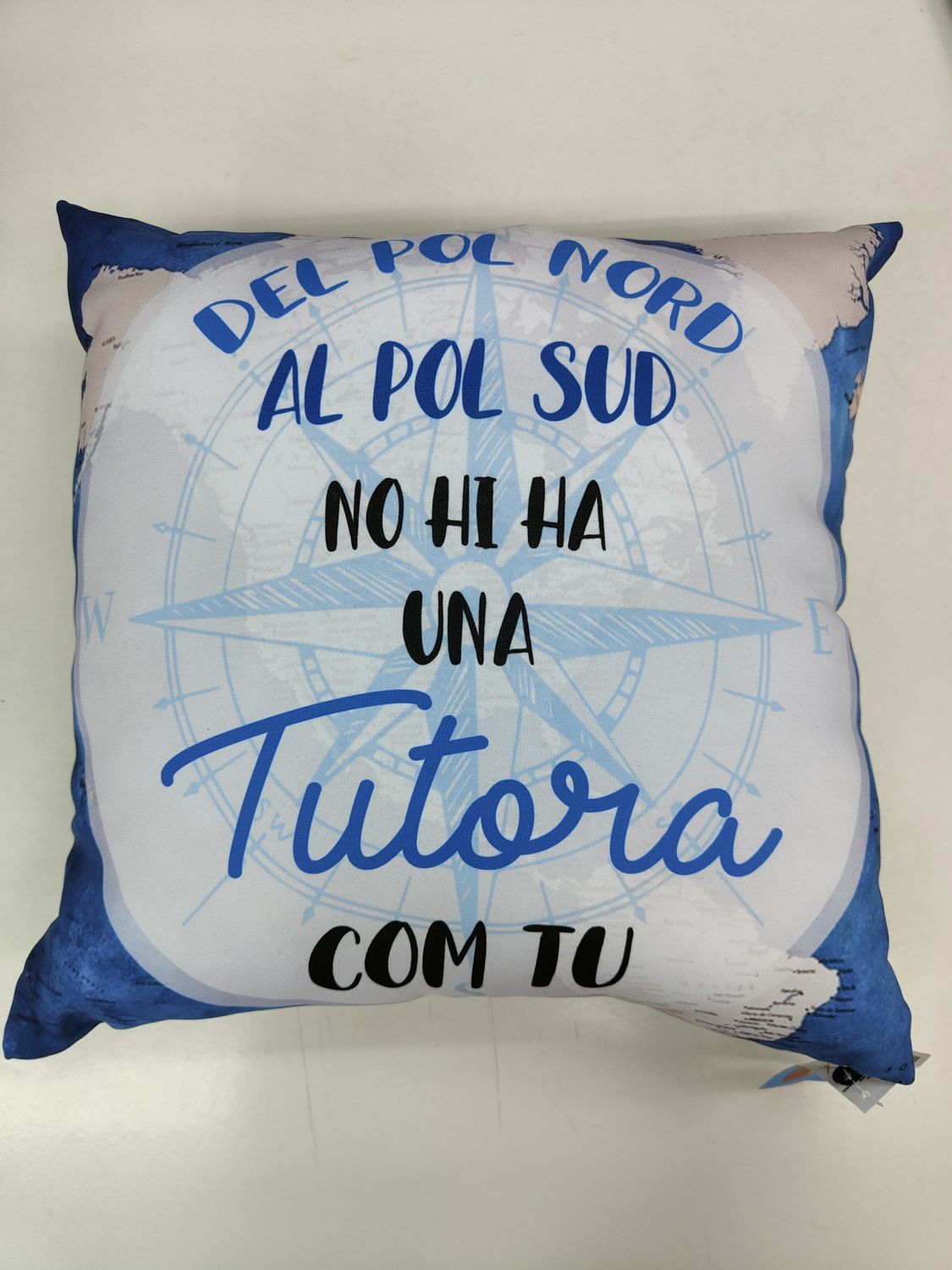 COIXÍ PROFE TUTORA CATALÀ - GRANDE ALMOHADA BLANDA COJÍN PROFESORA EN CATALÁN 