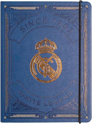 CUADERNO PREMIUM REAL MADRID TAPA FORRADA libreta 