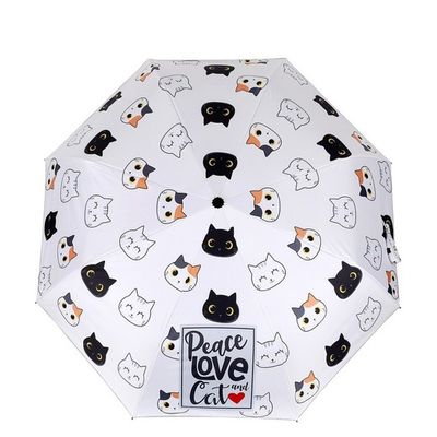 PARAGUAS PLEGABLE CATS GATOS I TOTAL automático abre y cierra 