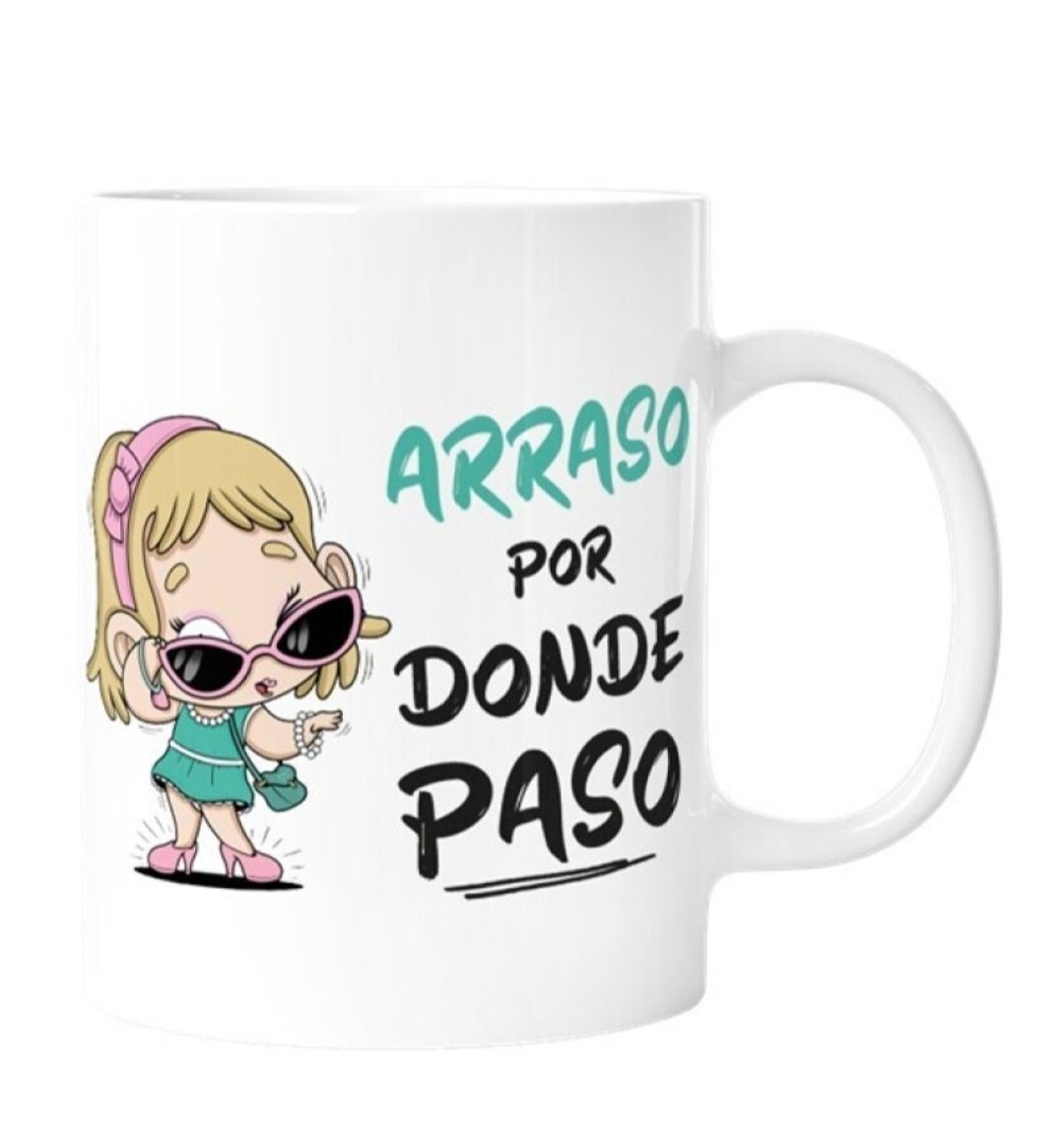 TAZA DIVERTIDA MALASAÑA ARRASO POR DÓNDE PASO 