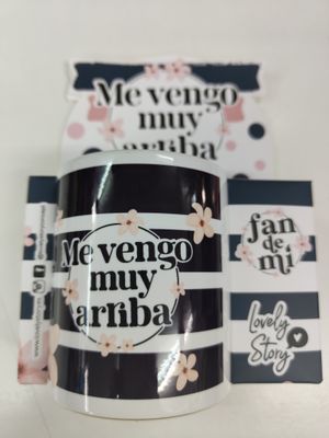 TAZA MOLONA Y DIVERTIDA ME VENGO MUY ARRIBA LOVELY STORY 