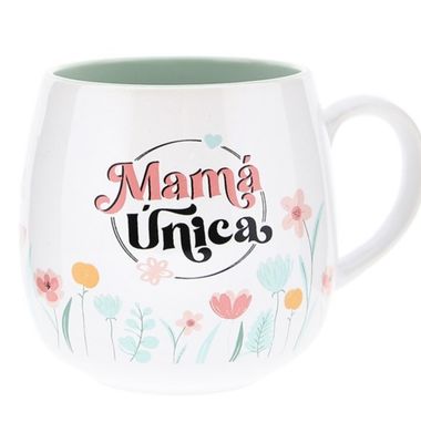 TAZA OVALADA  MAMÁ ÚNICA TAZA GRANDE LOVELY STORY PARA MADRES 