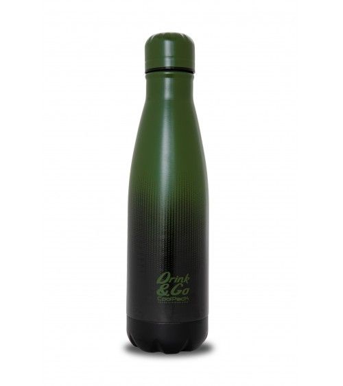 BOTELLA TÉRMICA COOLPACK VERDE DEGRADADA 500 ML ACERO INOXIDABLE 