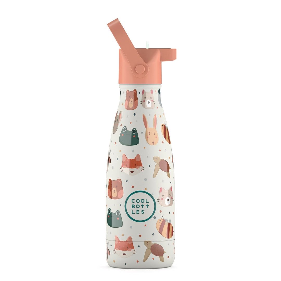 BOTELLA TÉRMICA COOL BOTTLES MASCOTAS PET LOVER 260ML KIDS ACERO INOXIDABLE CON TAPÓN Y PITORRO 