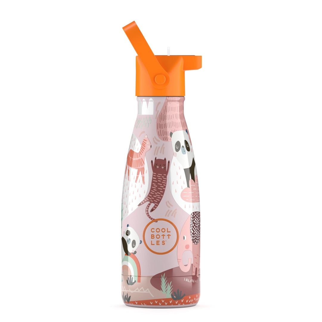 BOTELLA TÉRMICA COOL BOTTLES PANDA 260 ML ACERO INOXIDABLE CON TAPÓN Y PITORRO 