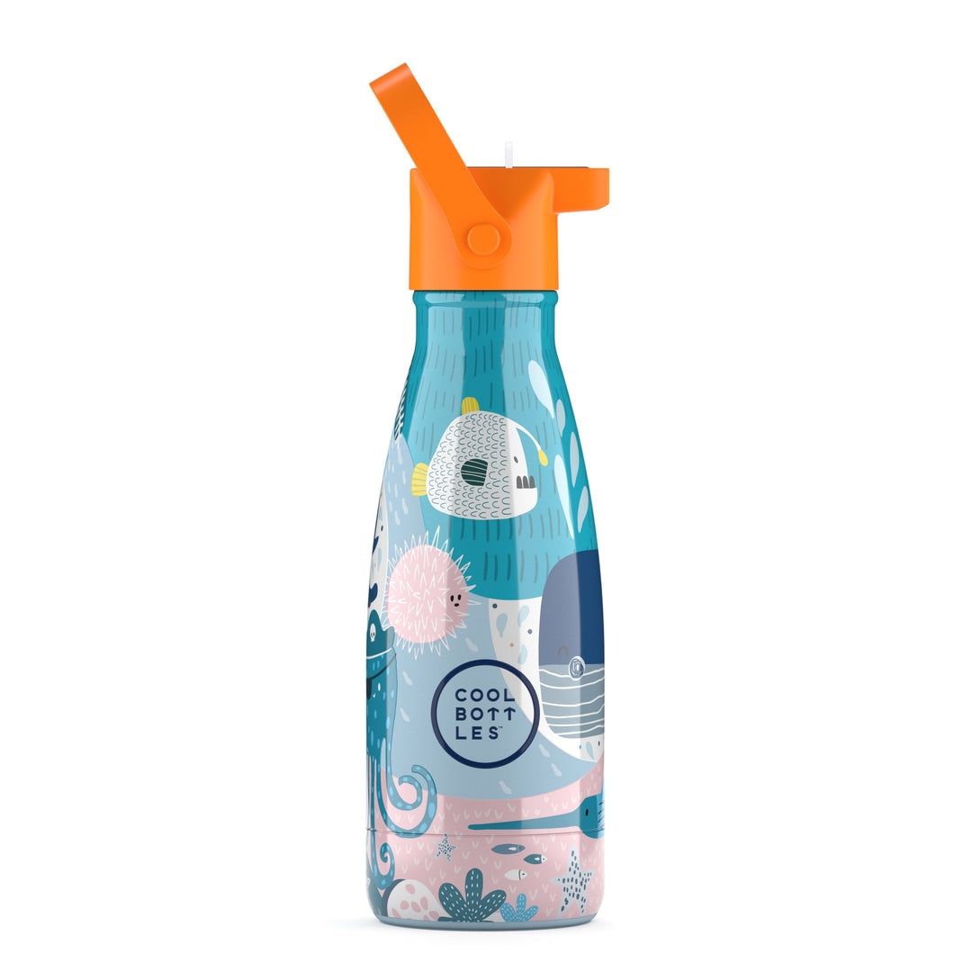 BOTELLA TÉRMICA COOL BOTTLES OCÉANO 260 ML CON TAPÓN Y PITORRO 