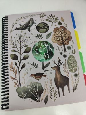 CUADERNO A5 EARTH SENFORT 100 hjs. Tapa dura Animales 