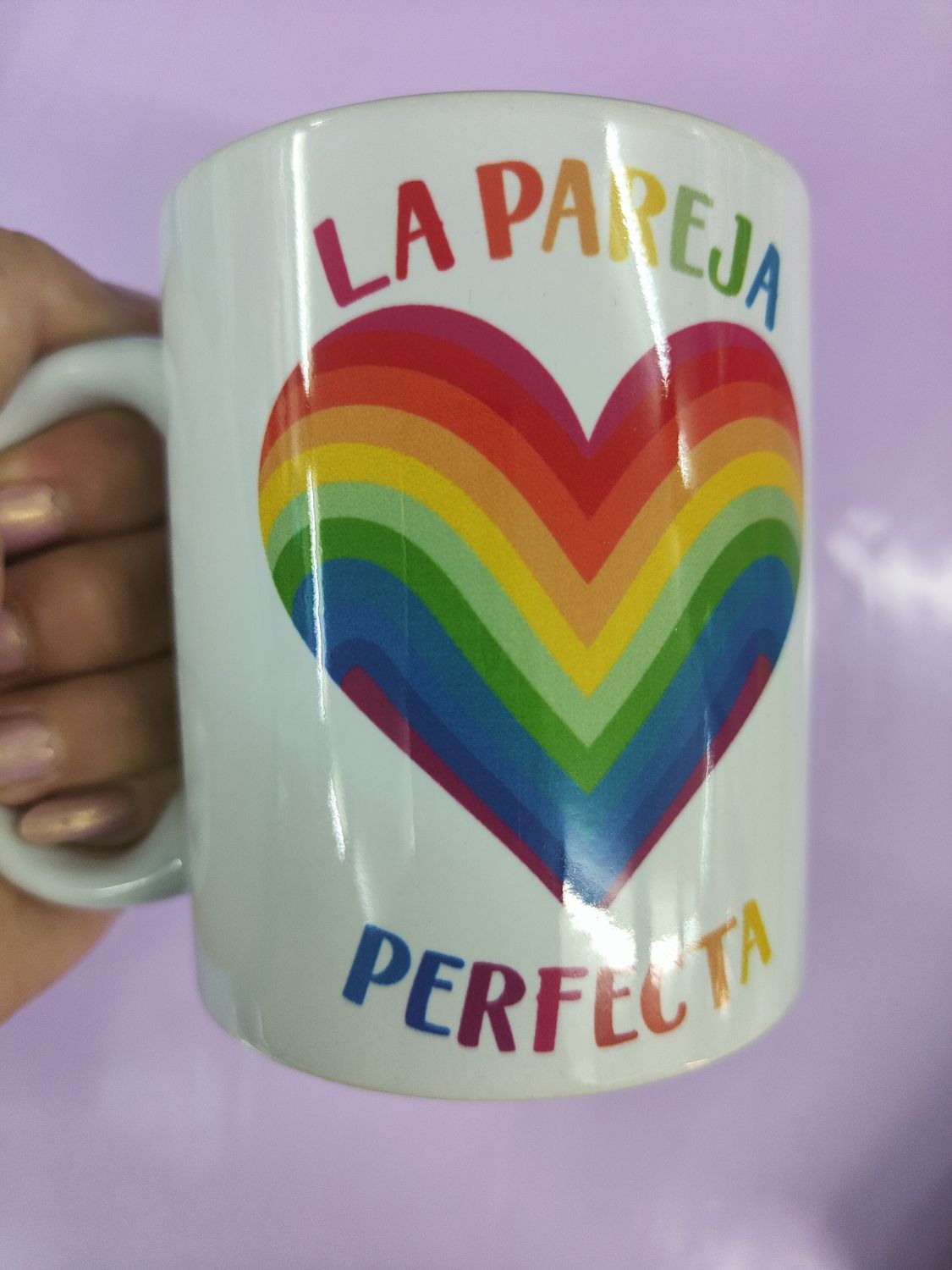 TAZA PAREJA CORAZÓN ARCOIRIS ORGULLO ENAMORADOS SAN VALENTÍN LOVE AMOR  TAZA PAREJA CORAZÓN ARCOIRIS ORGULLO ENAMORADOS SAN VALENTÍN LOVE AMOR