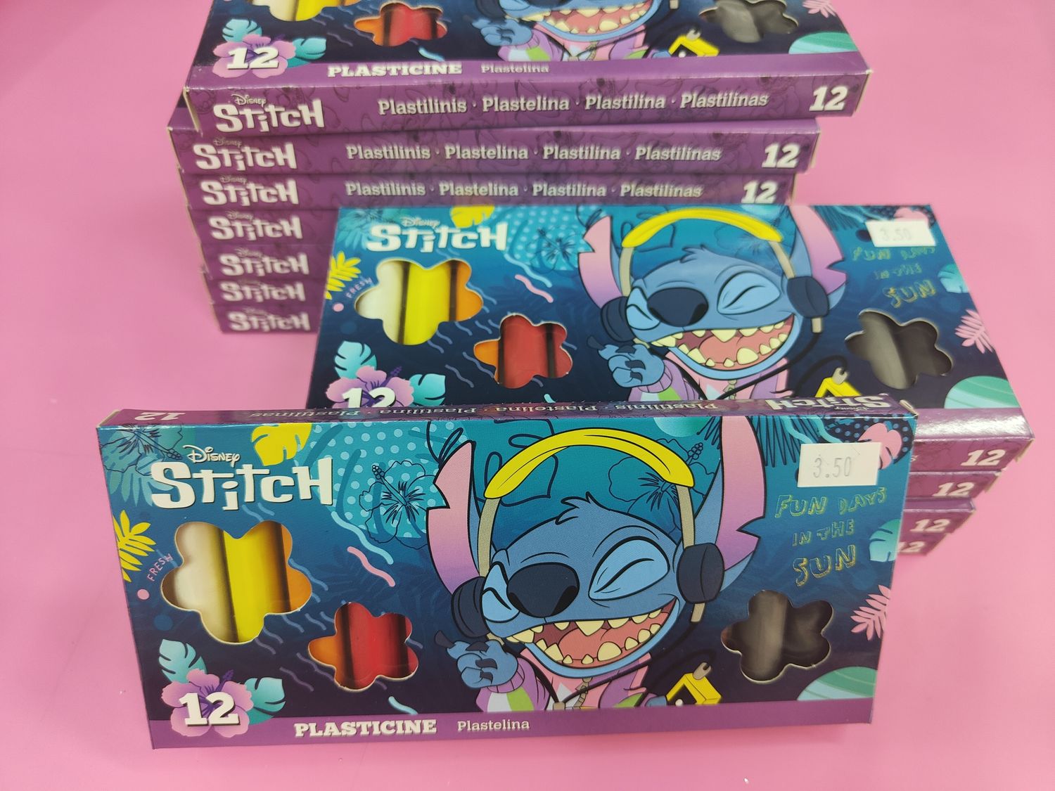 STITCH PLASTILINA COOLPACK 12 BARRITAS escolar 