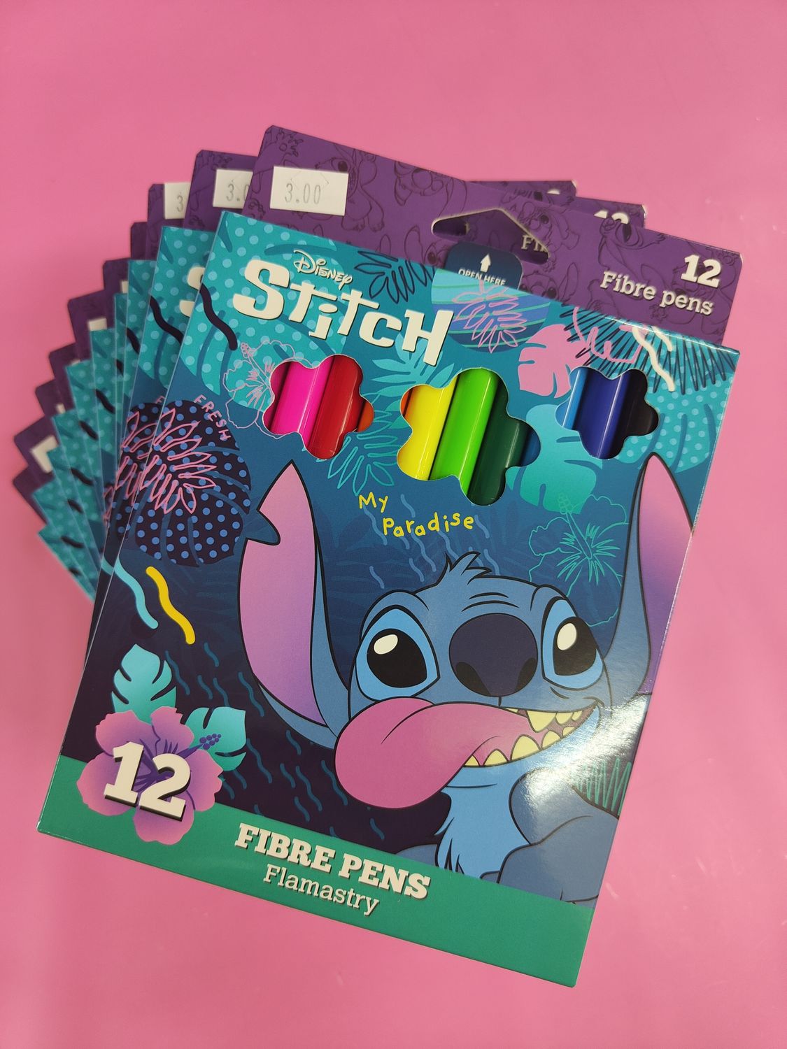 STITCH ROTULADORES 12 COLORES escolar 