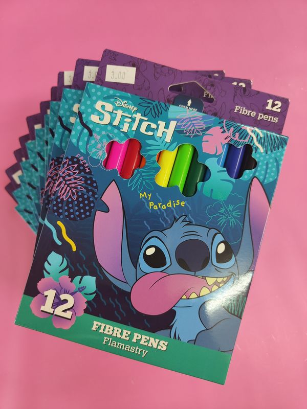 STITCH ROTULADORES 12 COLORES escolar 